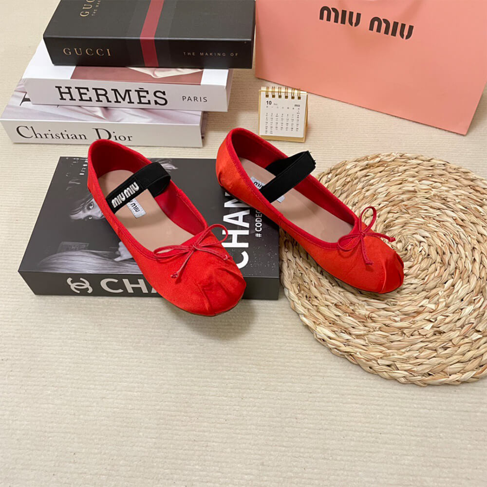 MiuMiu Satin ballerinas