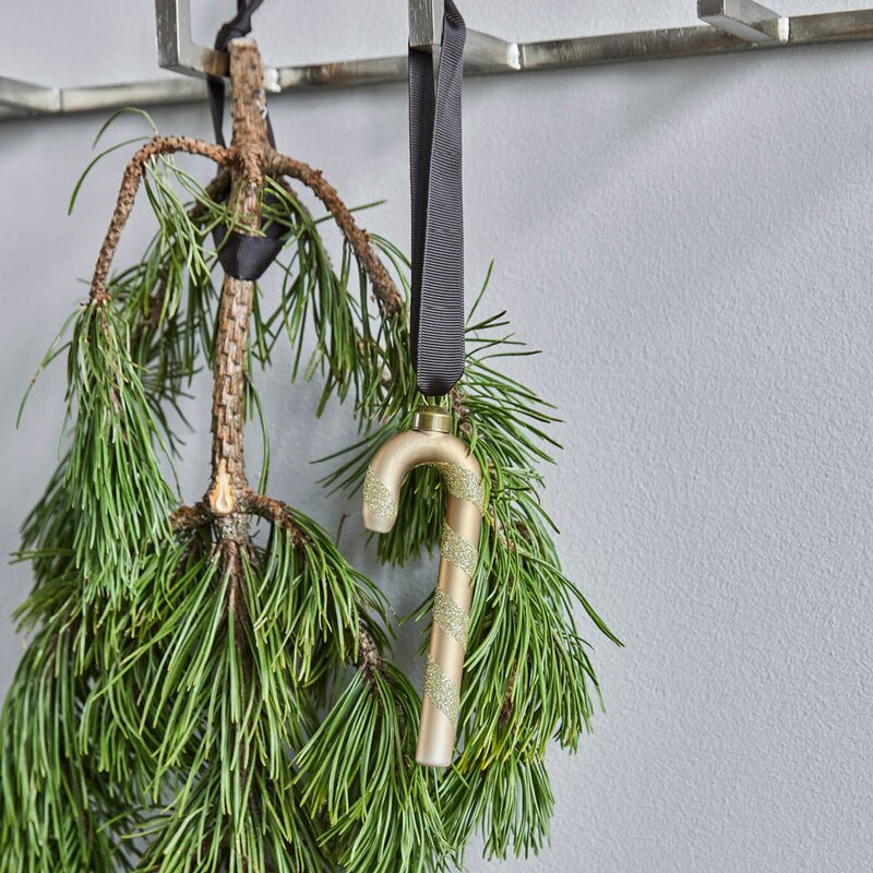 Stik julepynt 4 stk gull