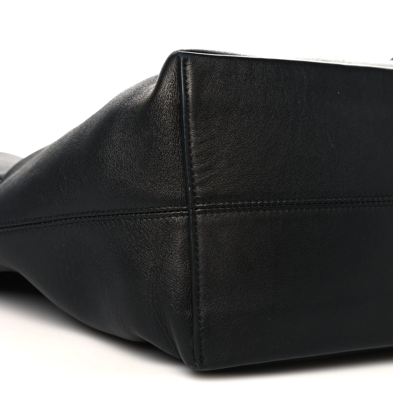 Silky Calfskin Medium Sawyer Messenger Bag Black