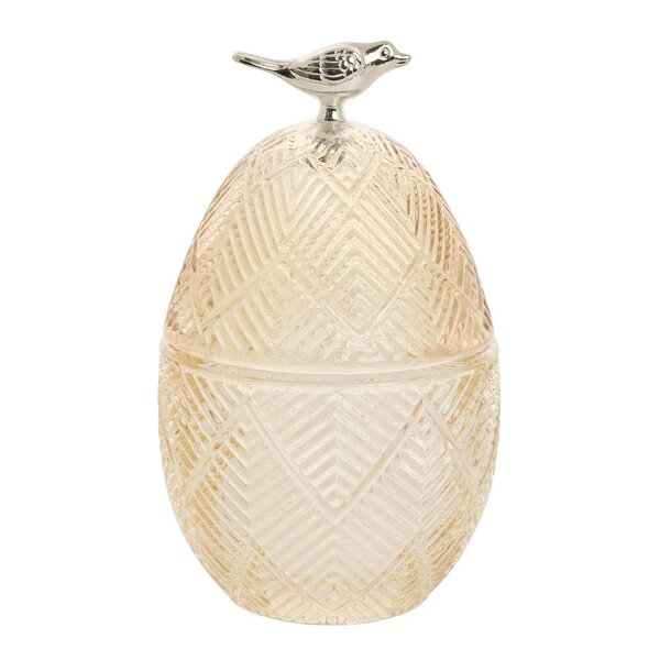 Esilia bonbonniere egg 15,5 cm gul