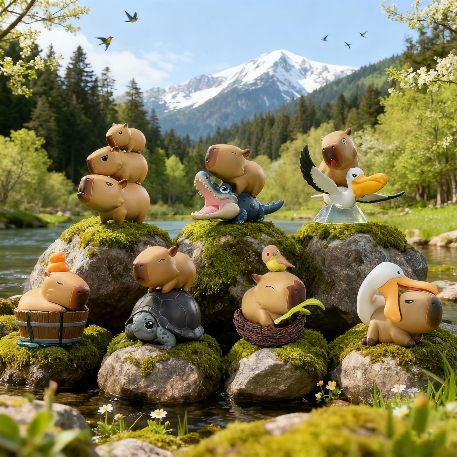 Forest Capybara Blind Box Figures