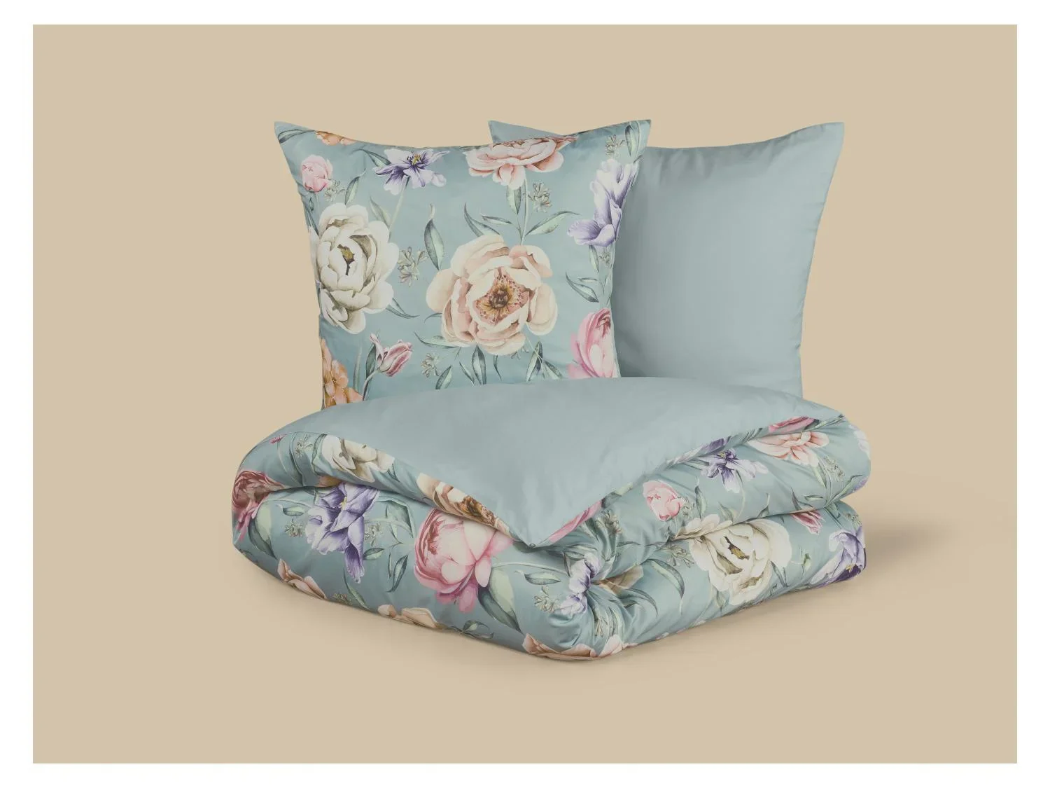 LIVARNO Parure de lit double face en satin microfibre, 260 x 240 cm