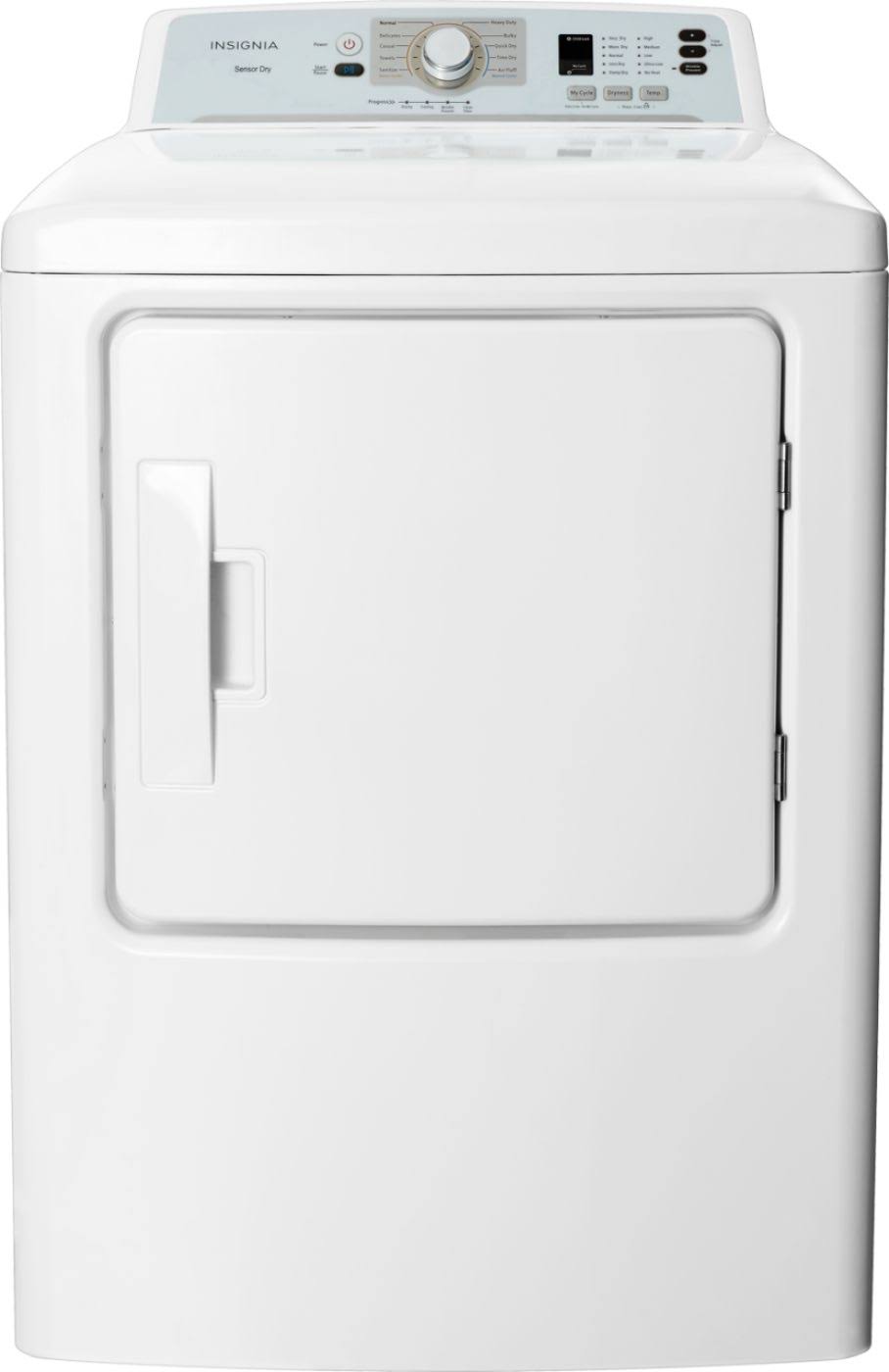 Insignia - 6.7 Cu. ft. Electric Dryer - White
