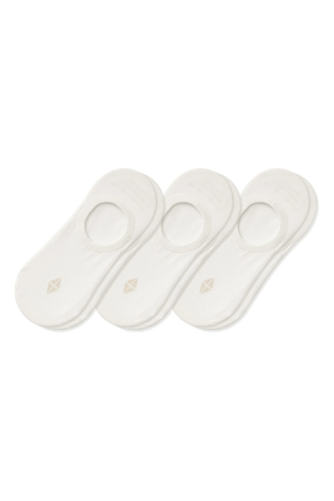 Women's No Show Socks 3-Pack in Cloud