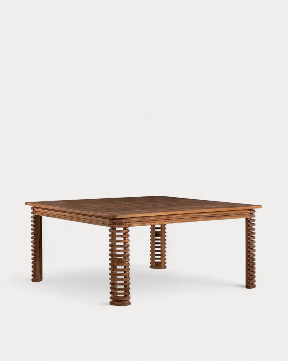 Hazan - Mesa de Exterior Cuadrada (160x160 cm) de Madera de Acacia Hazan
