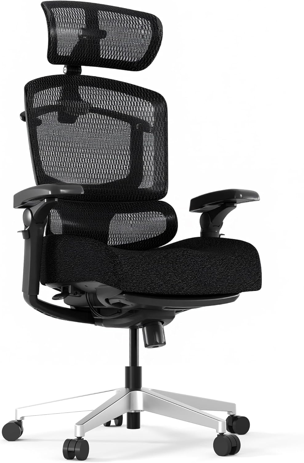 FLEXISPOT ErgoX-PRO Ergonomic Office Chair with Footrest Black – Cloudtech Cushion, 5D Lumbar, 7D Armrests, 4D Headrest, 551LBS Capacity – Office, Gaming, Home