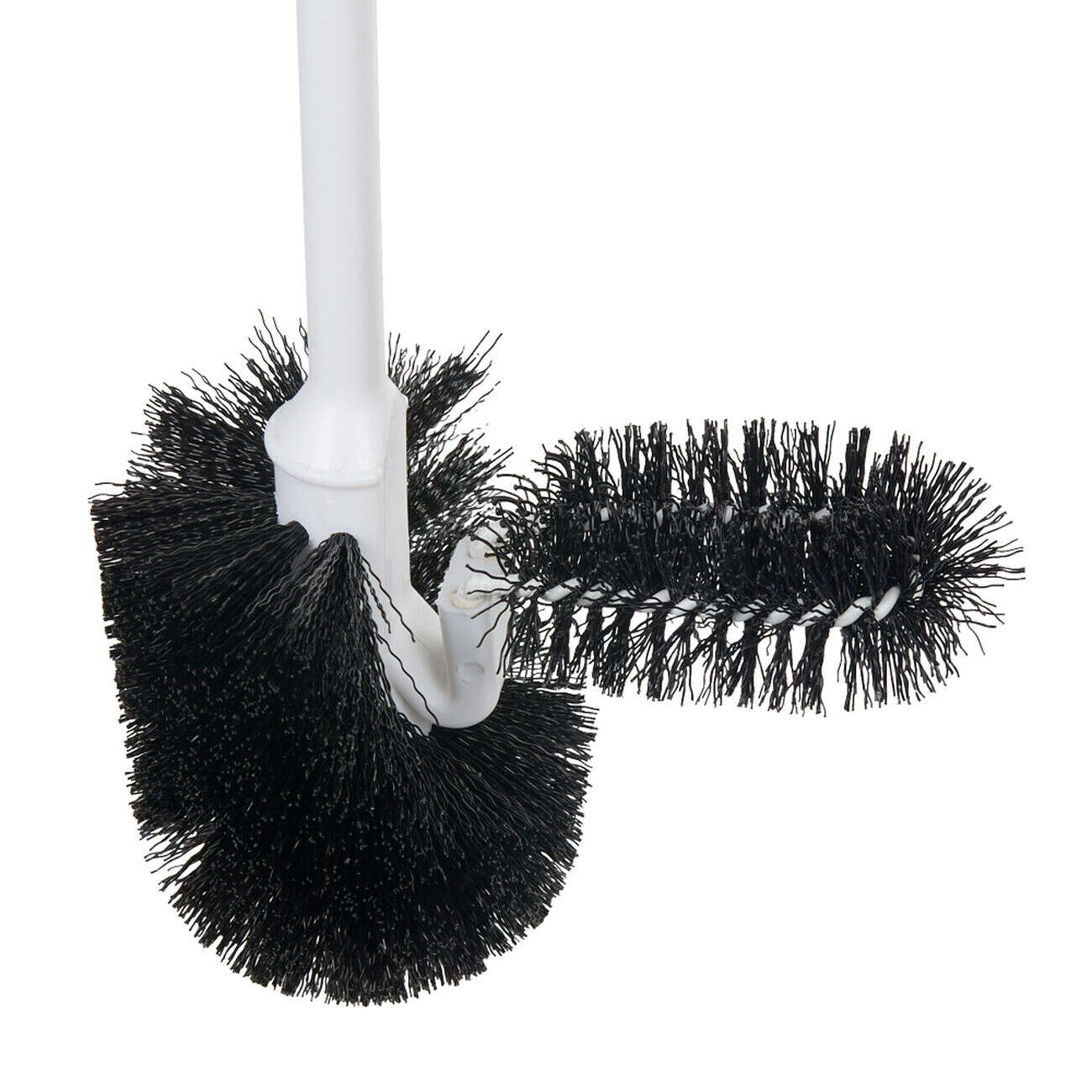 Brosse WC avec brossette intégrée et manche détachable