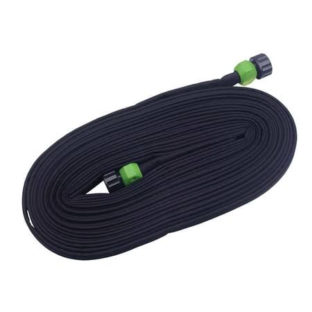 Expert Gardener Black 50ft PVC Flat Soaker, Size: 1.38 inch x 1.18 inch x 5.91 inch