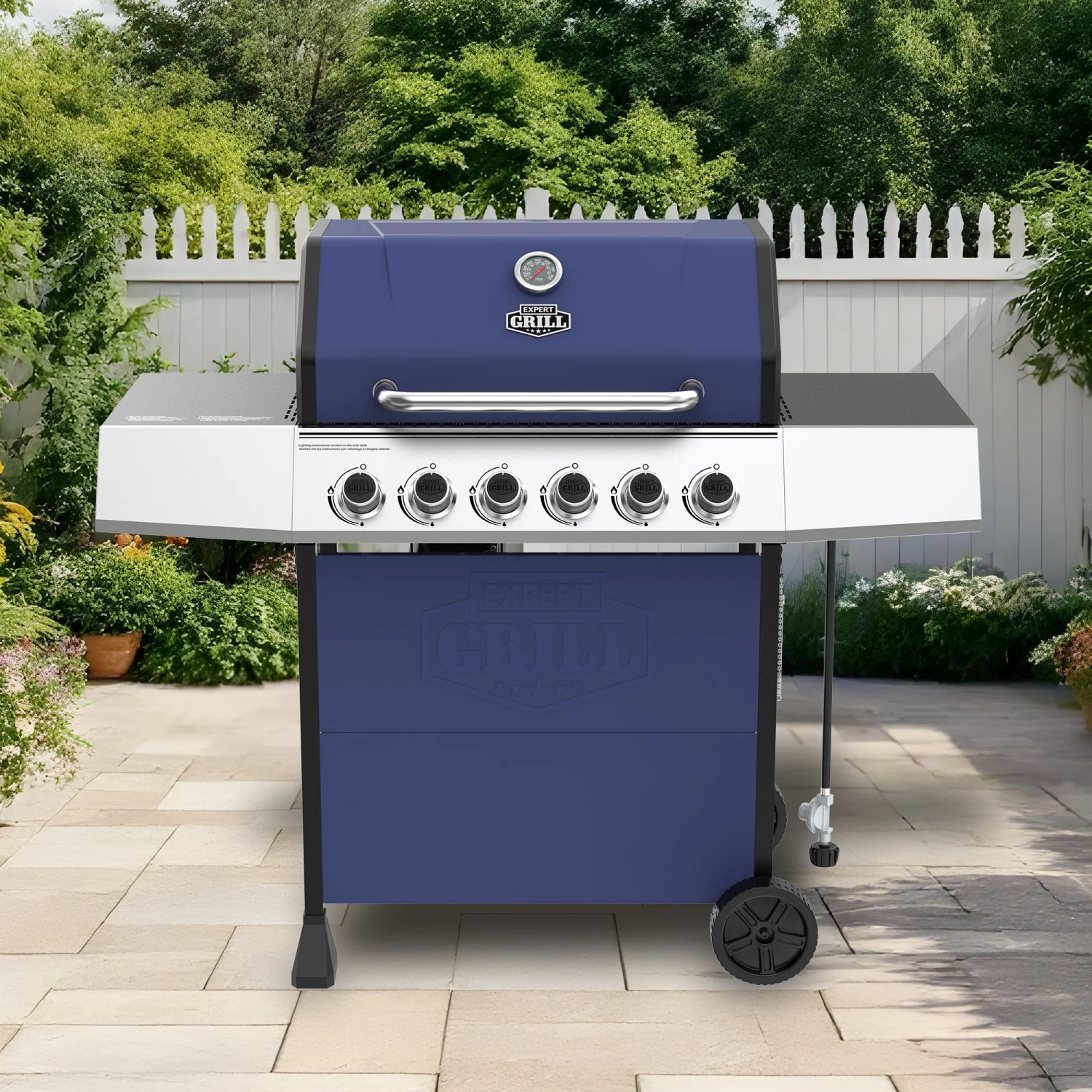 Expert Grill 5 Burner Propane Gas Grill with Side Burner