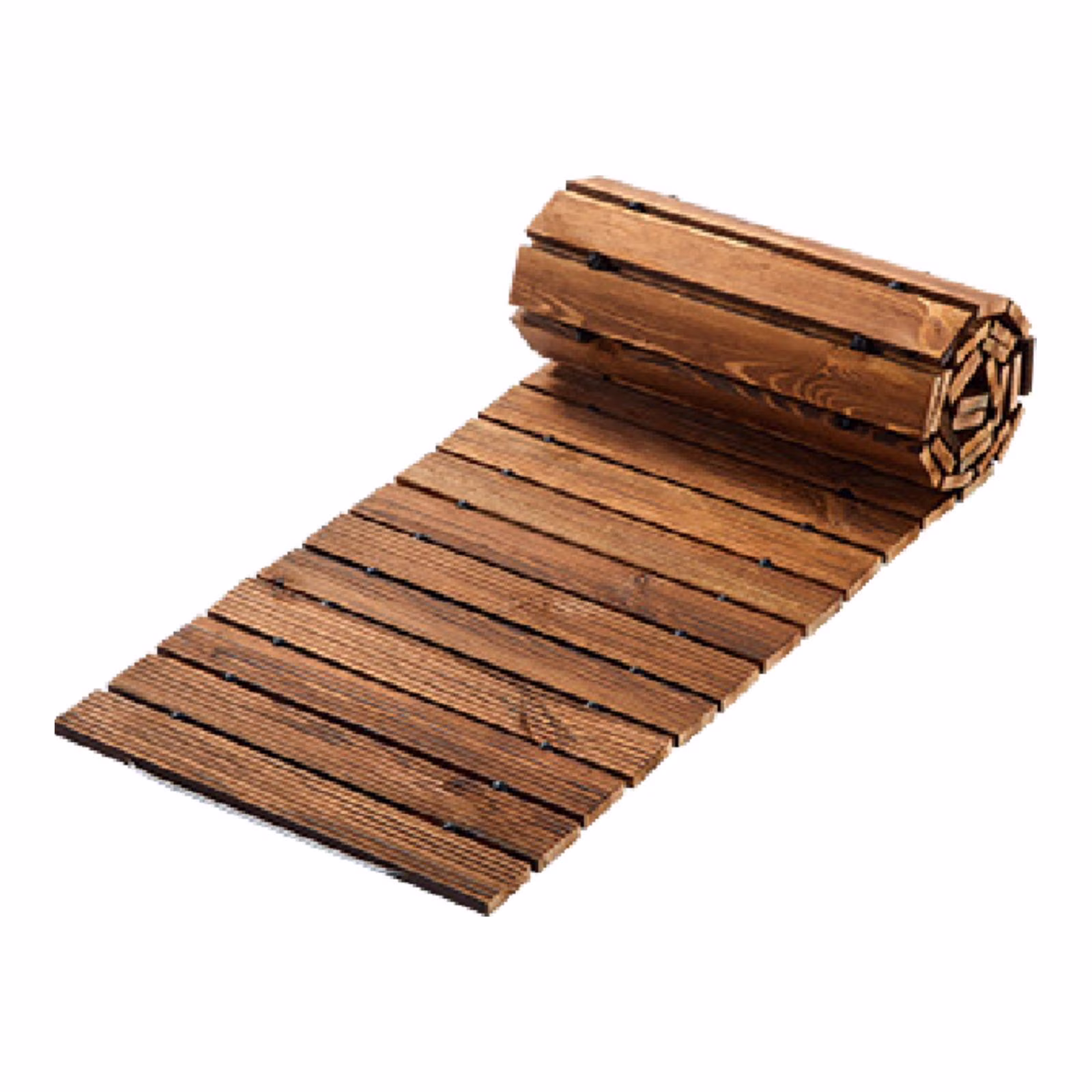 Miulika Wooden Garden Pathway Boardwalk Path Non Slip Weather Resistant Decorative Roll Out Straight Walkway for Beach Outside Garden Length 8.01Ft