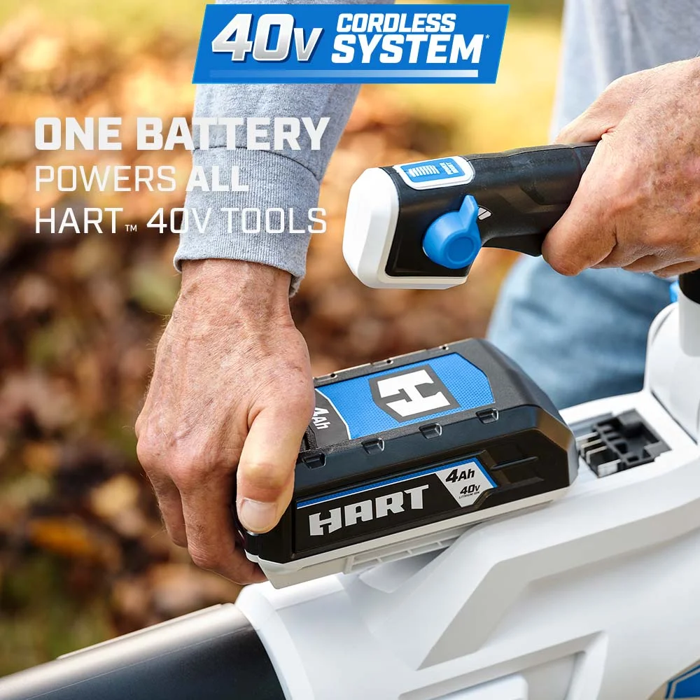 40V 155 MPH at 600 CFM Cordless Brushless Axial Leaf Blower Kit, (1) 4.0Ah Lithium-Ion Battery - Image 4