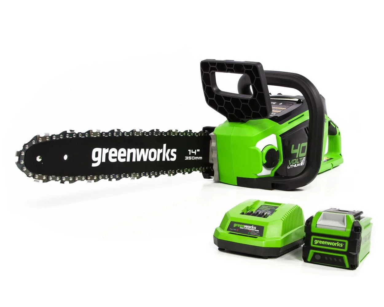 40V 14 inch Brushless Chainsaw with 2 5 Ah Battery and Charger, 2012802