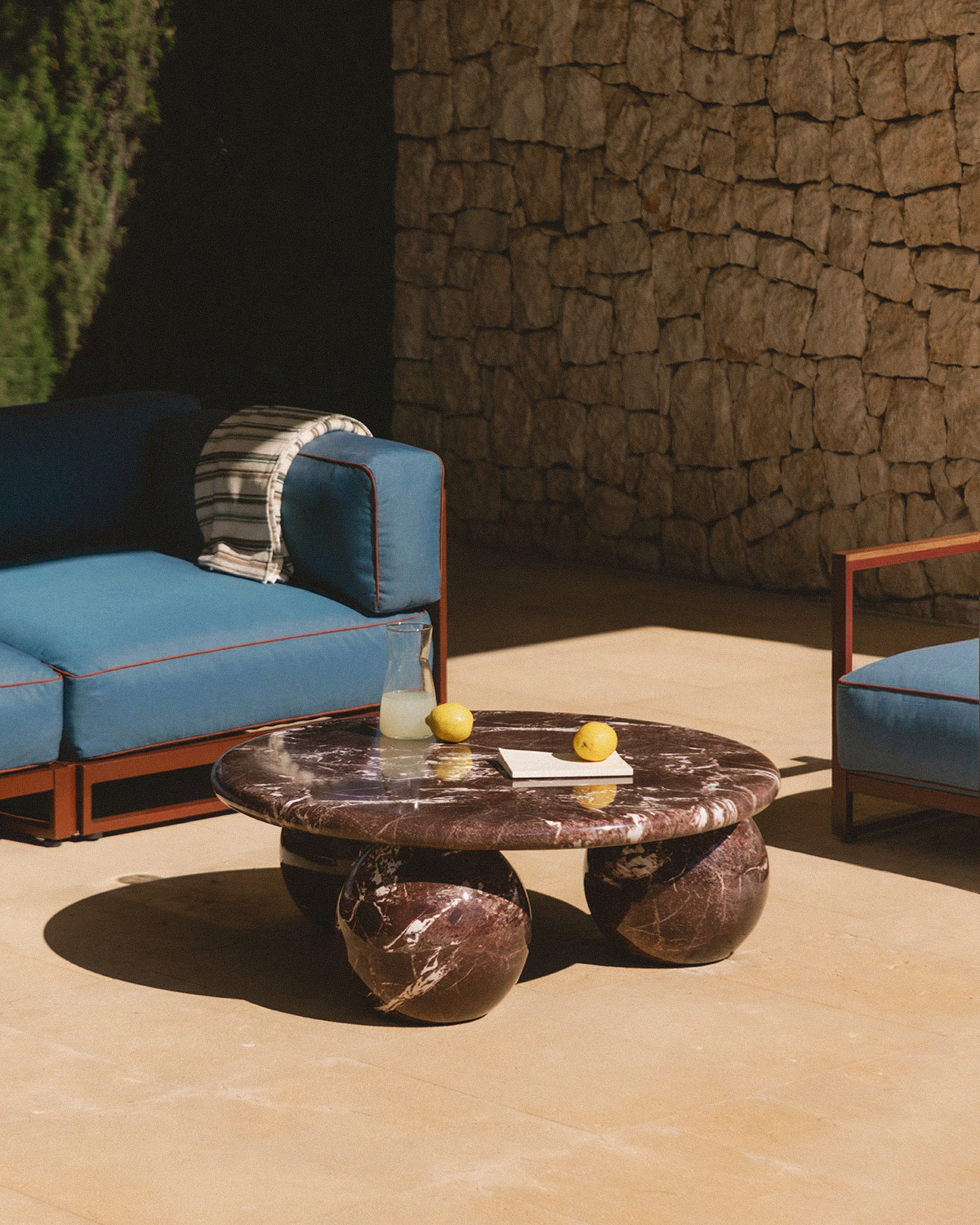 Nuza - Mesa de Centro Redonda de Hormigón (Ø100 cm) Nuza
