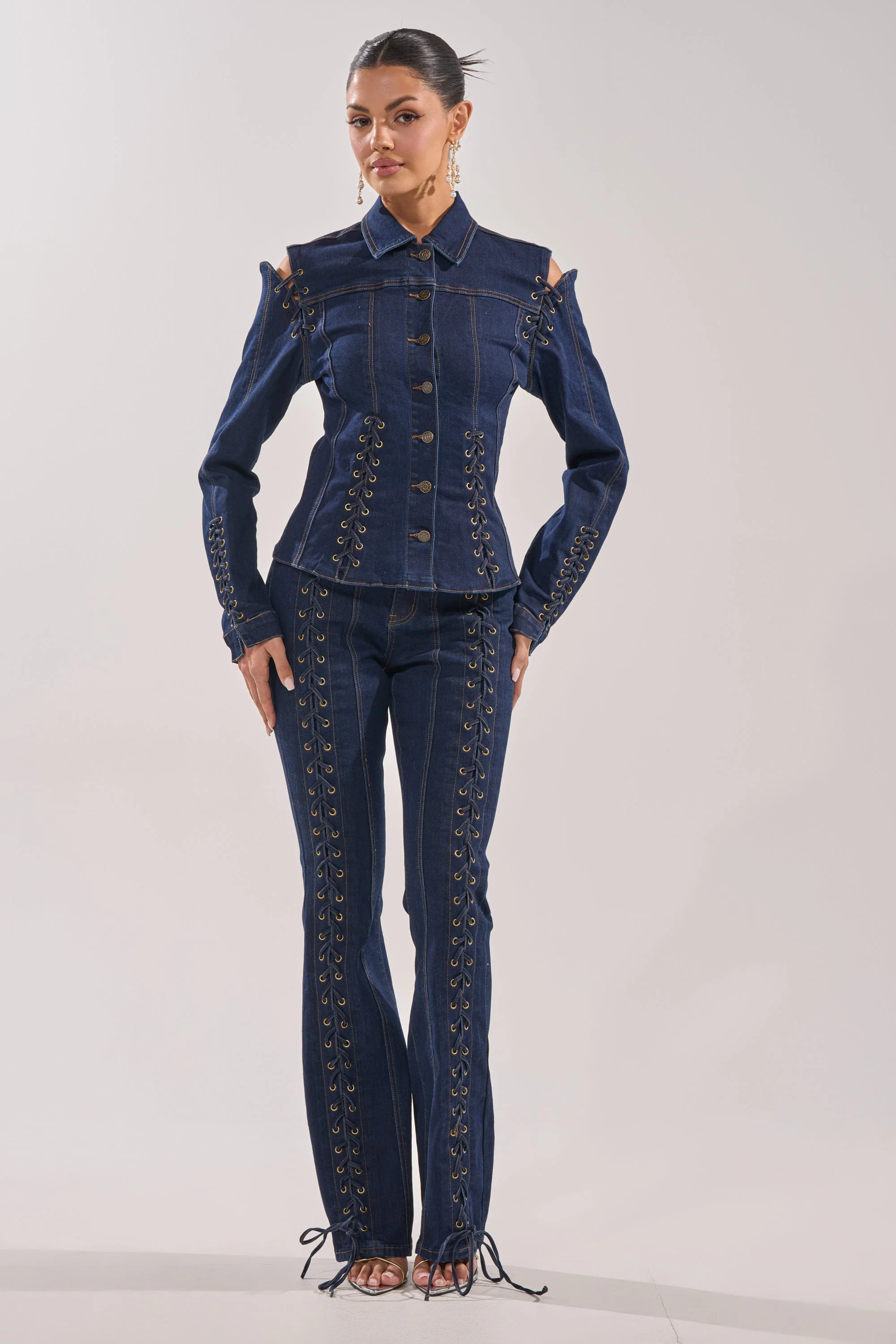 THATS ON ME FLARE DENIM PANT - Akira Store