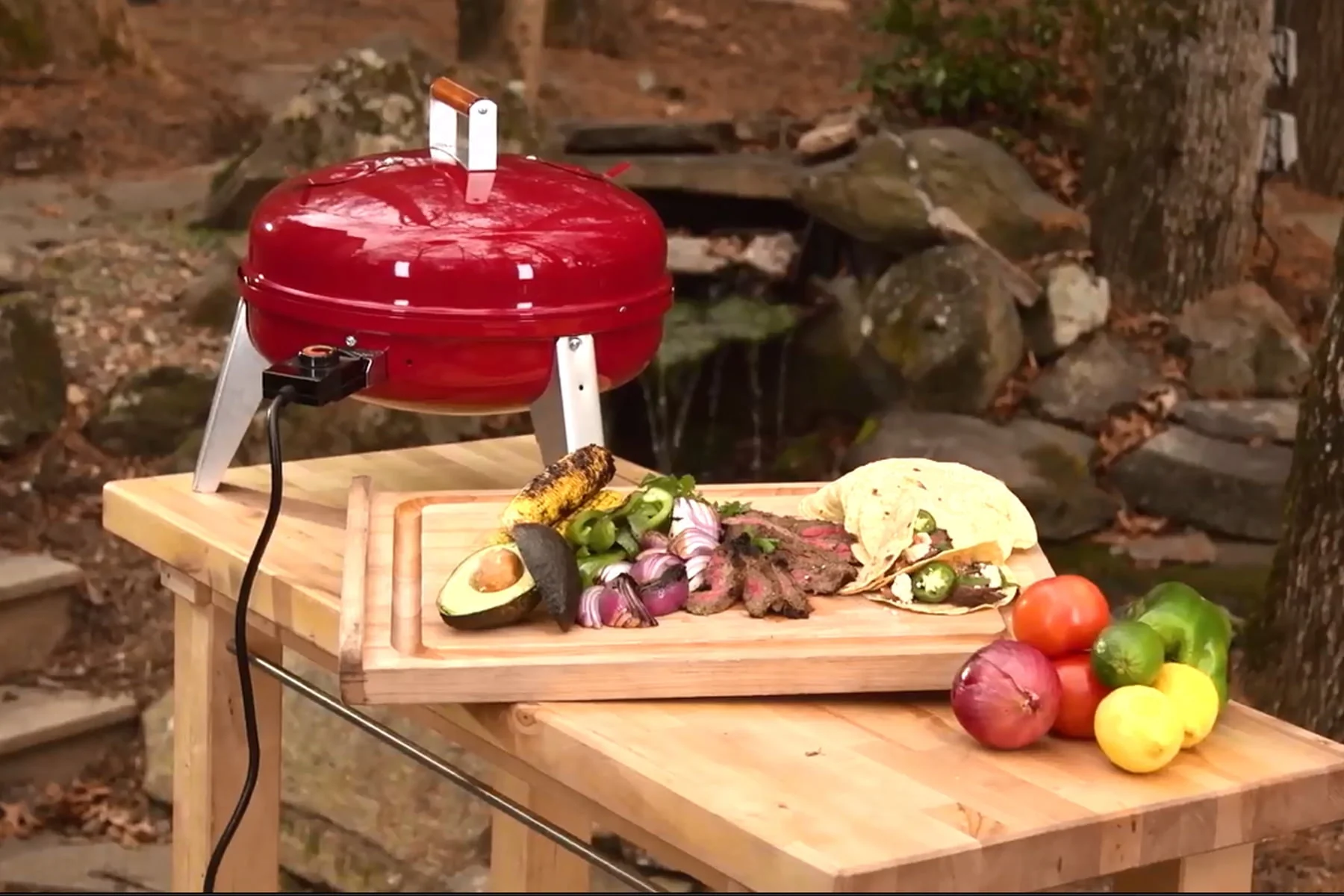 Americana 4 - in - 1 Electric and Charcoal Water Smoker