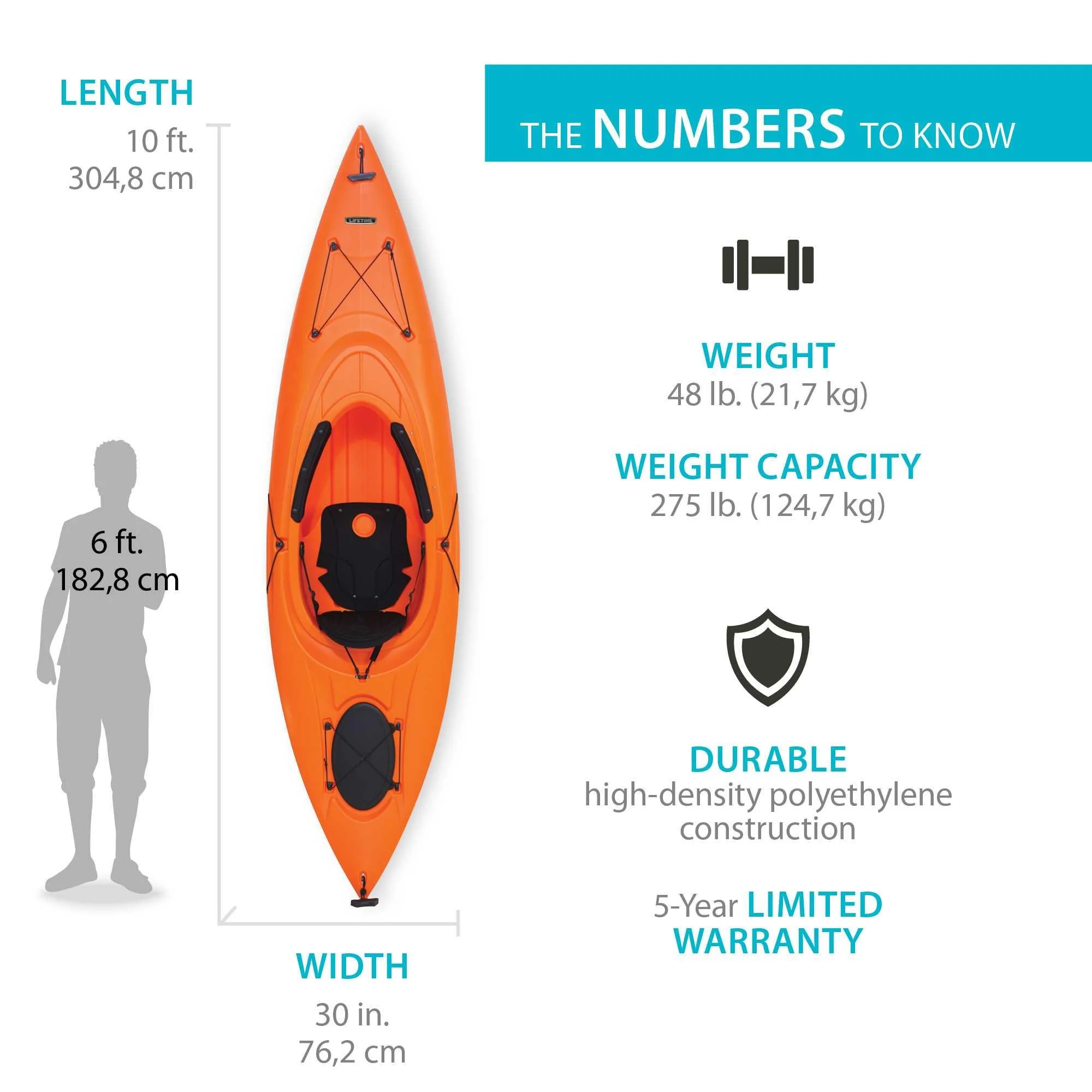 Lifetime Guster 10 Sit - Inside Kayak - Lime Green (90527)