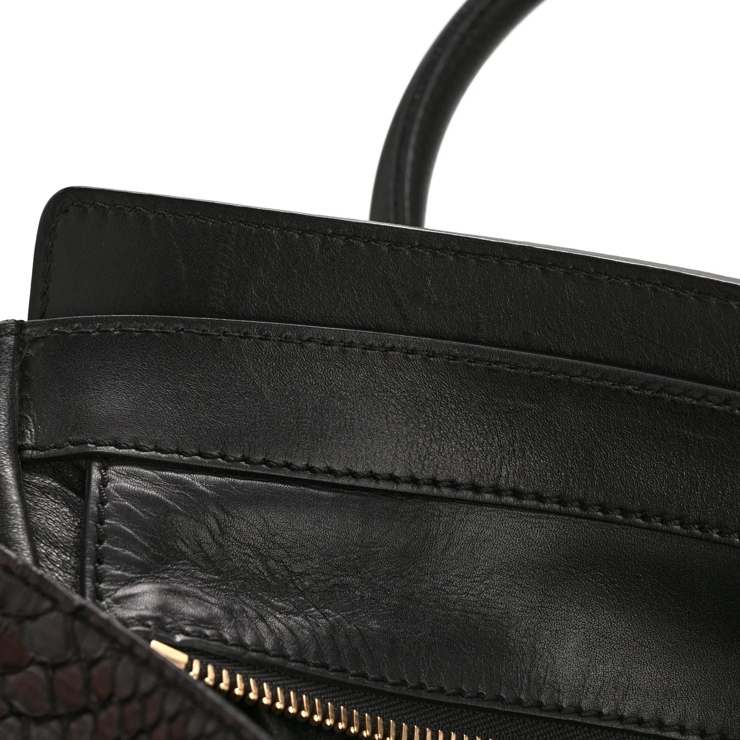 Snakeskin Large Luggage Black