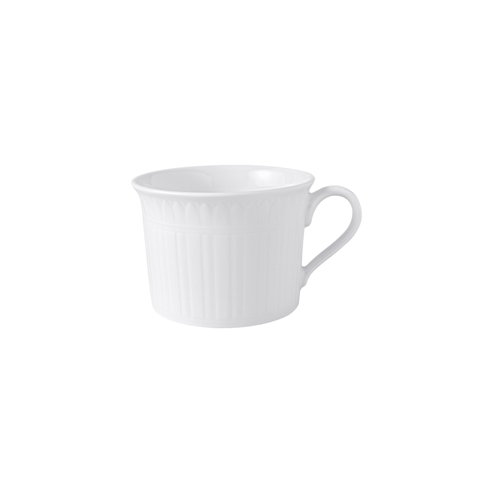 Cellini Cappuccino cup - White, 9.2 oz, Premium Porcelain