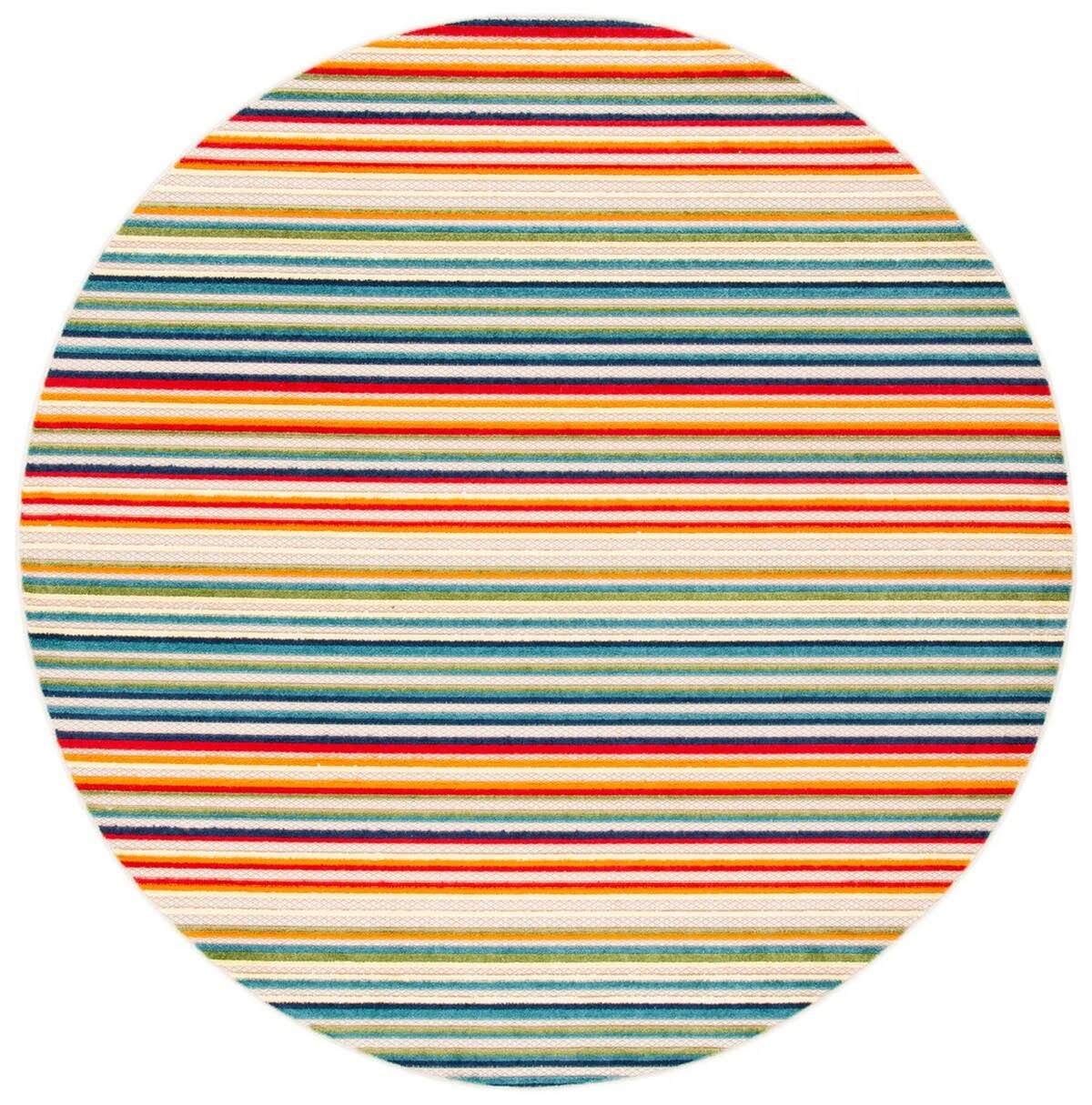 Safavieh Cabana 323 Indoor / Outdoor Rug Ivory / Green / 4'-5