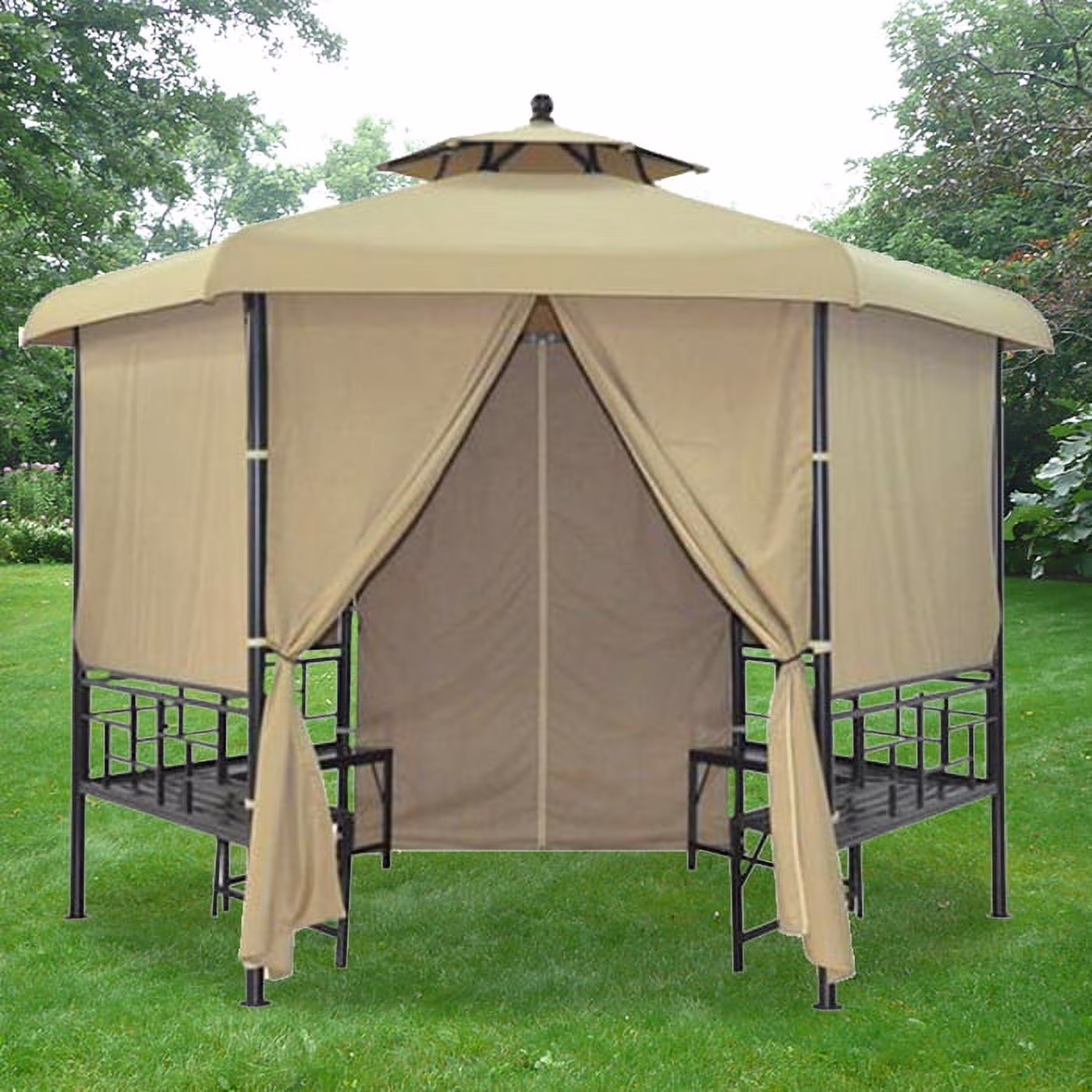 Garden Winds Replacement Canopy Top for the Wilmore Gazebo - Riplock 350