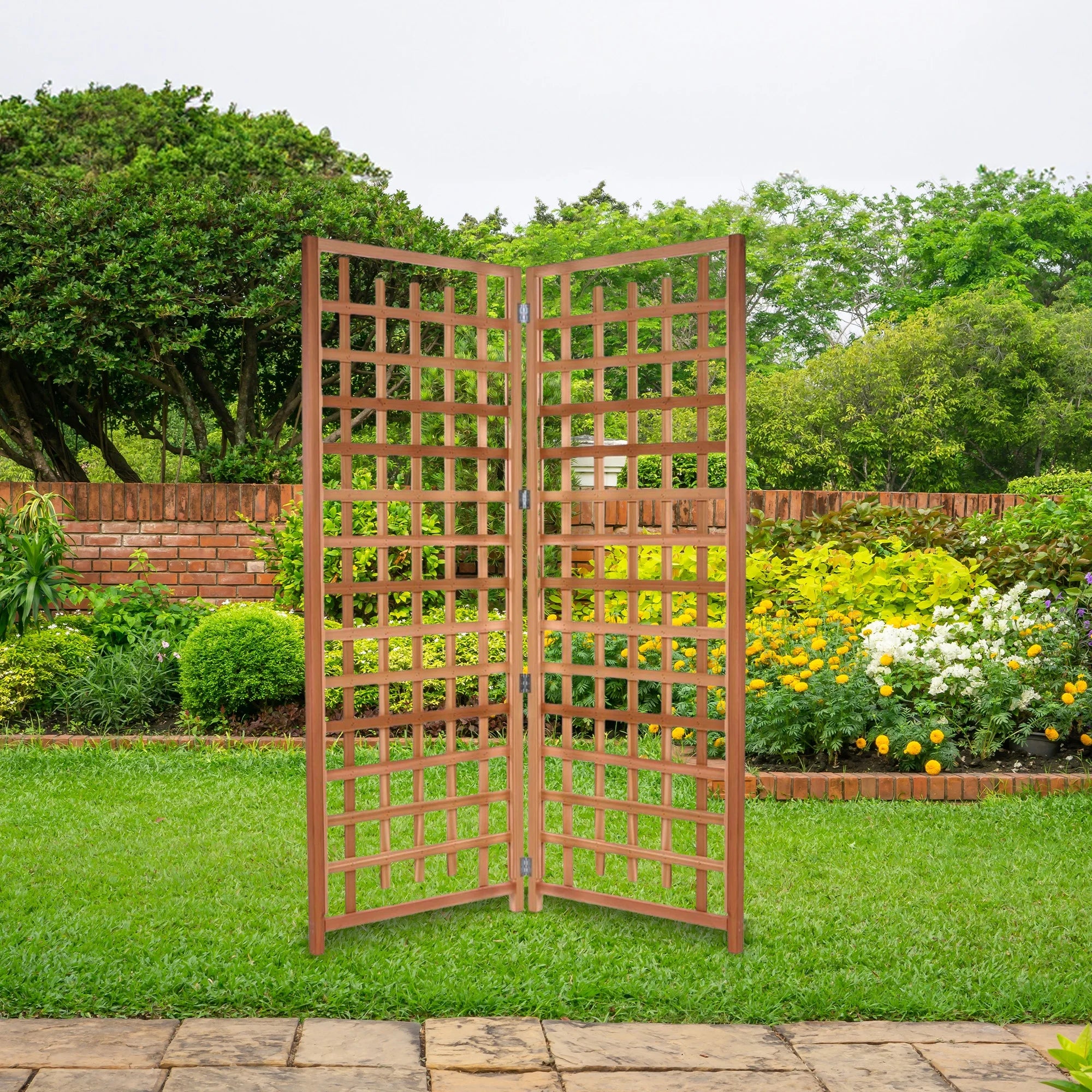 All Things Cedar TS33 Trellis Panel - Cedar Garden Trellis for Climbing Plants