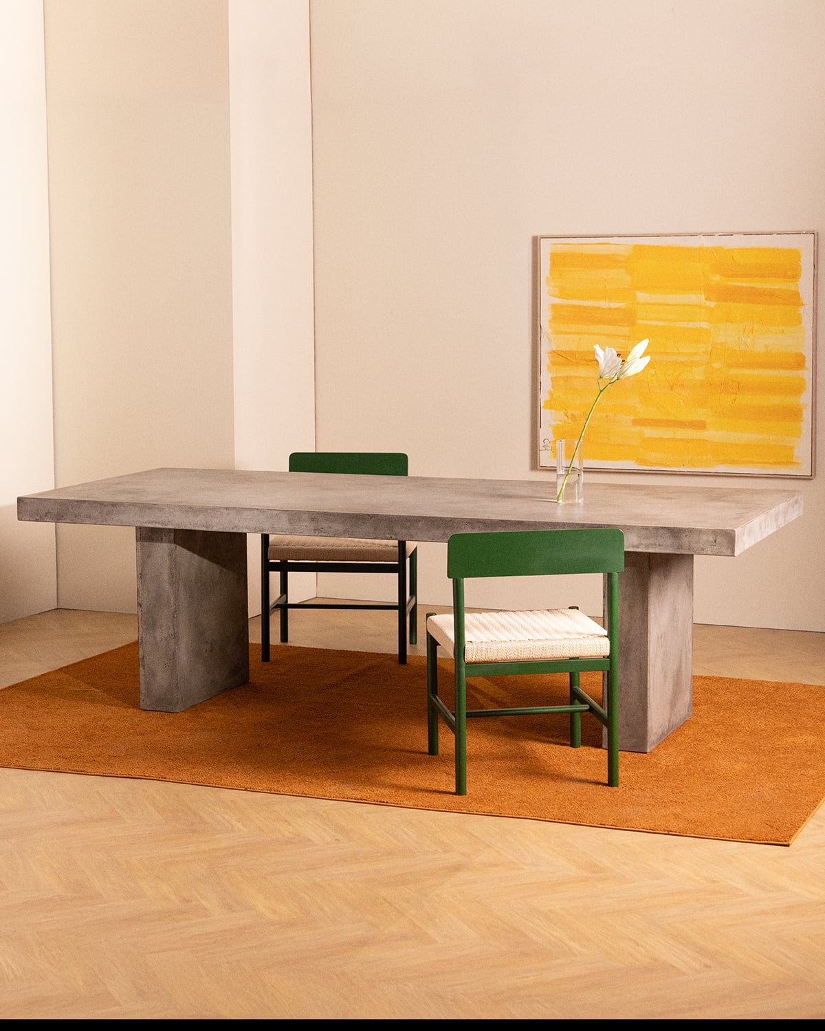 Itxaso - Mesa de Comedor Rectangular de Cemento (245x100 cm) Itxaso