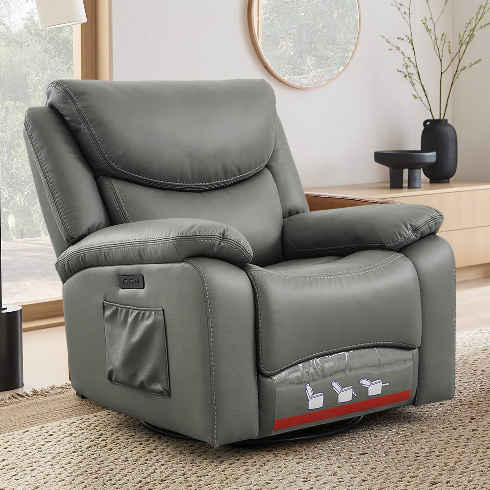 Fauteuil releveur à positions infinies - Surdimensionné