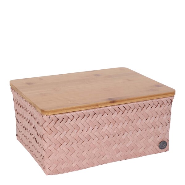 Top Fit stor oppbevaringskurv m/lokk 31x23x15 cm copper blush