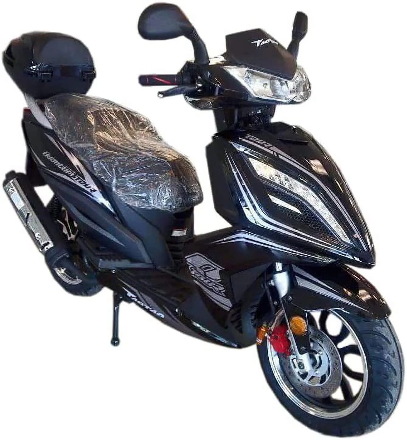 New Quantum 150 TITAN 150 Gas Scooter Fully Automatic Upgraded 150cc CVT transmission for Adults and youth Sporty Blue(Blue) - Image 5