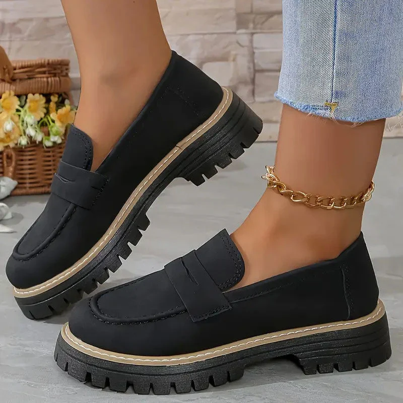 Lucy | Mocassins confortables et chunky pour femmes avec plateforme