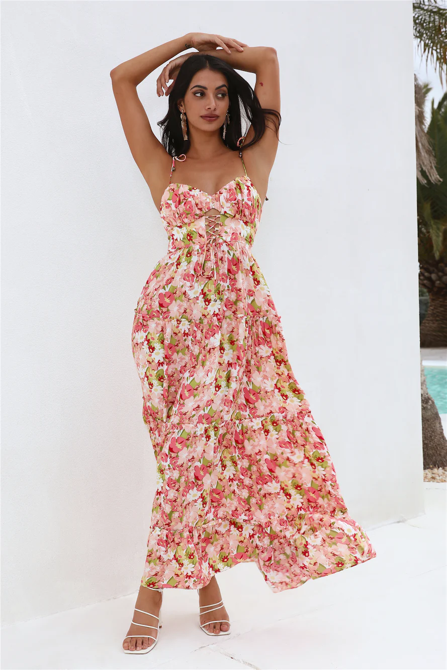 Sunset Pictures Maxi Dress Pink