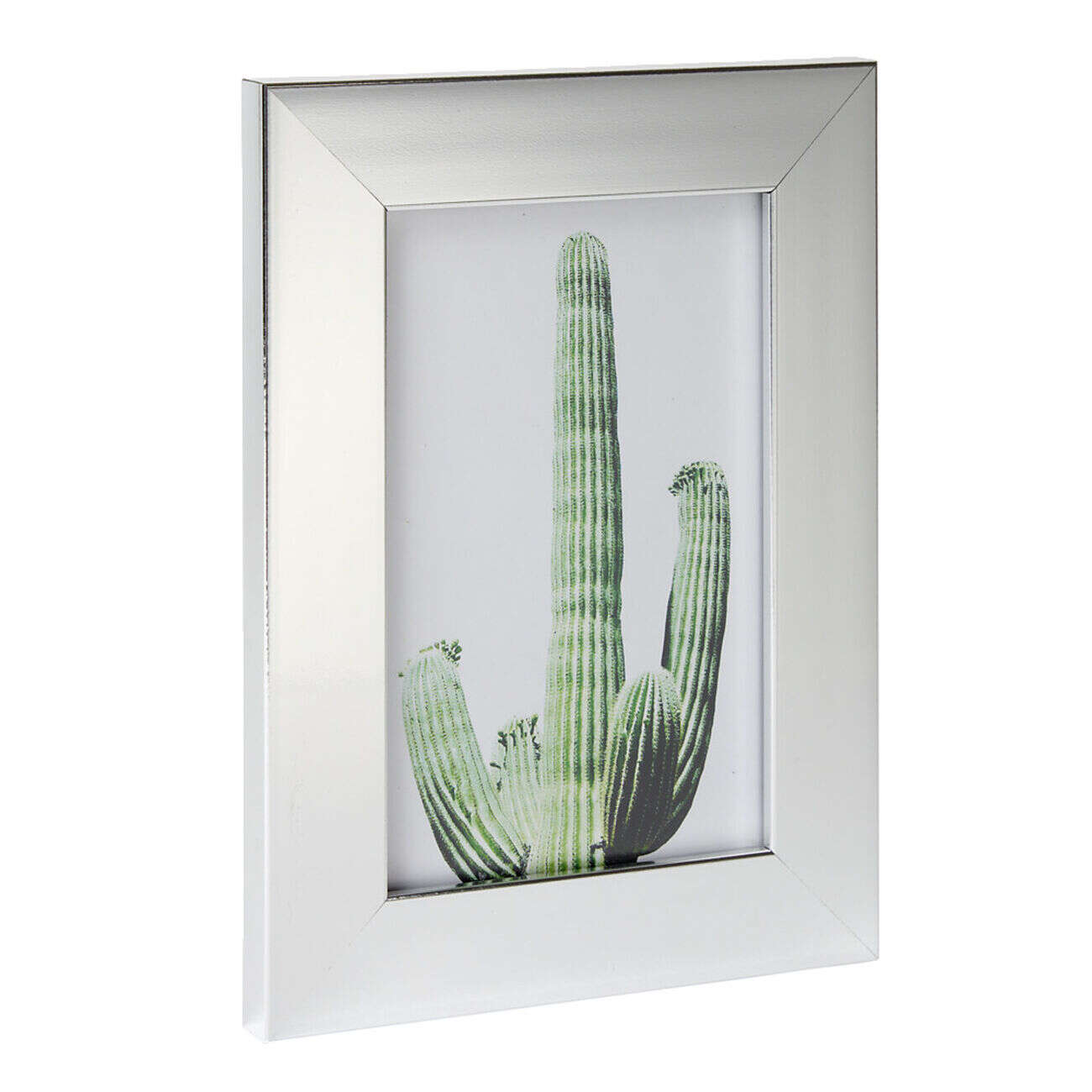 Cadre photo bord doré ou argenté 14xH19cm (2 modèles)