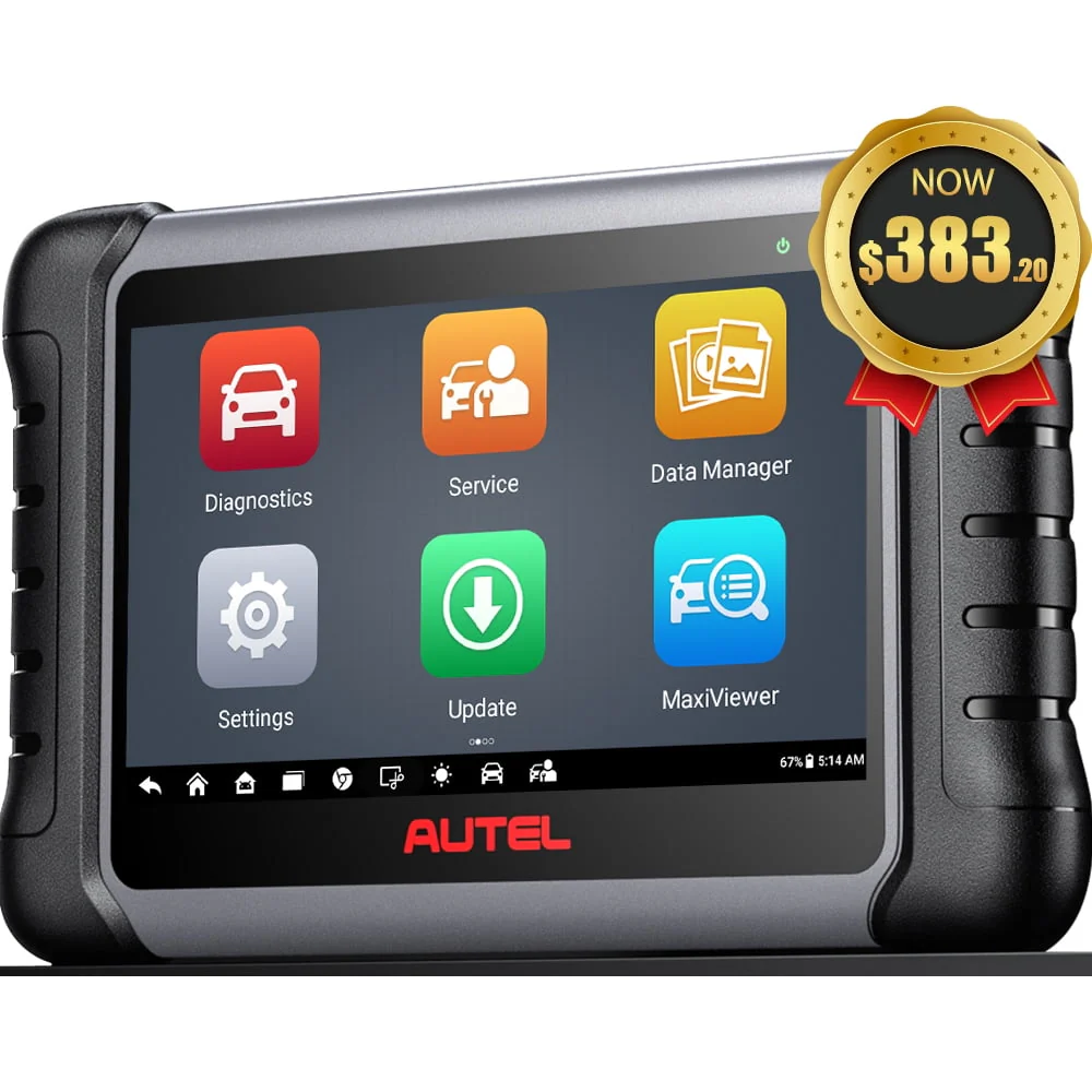 Autel Scanner Maxicom MK808S Car Diagnostic Scan Tool Bi - Directional All Systems Diagnosis 28+ Services Active Test