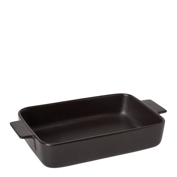 Ildfast form porselen 37x22 cm svart