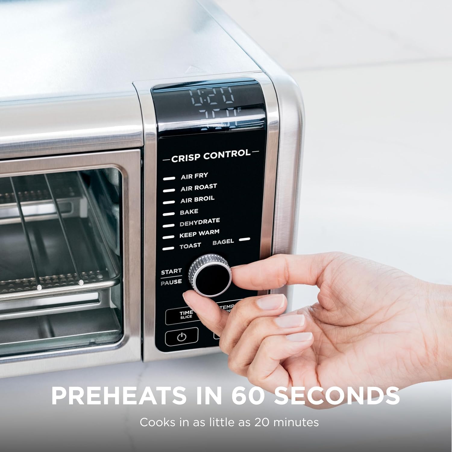 Ninja Digital Air Fry Countertop Oven, 8-in-1, XL, Silver, SP101