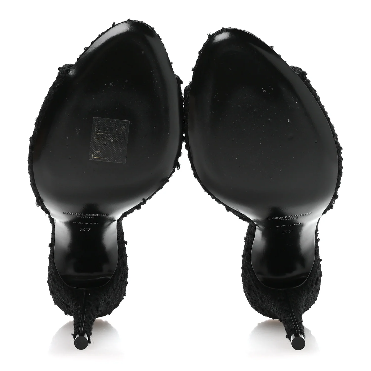 Boucle Tweed La 16 95 Mule Sandals 37 Black