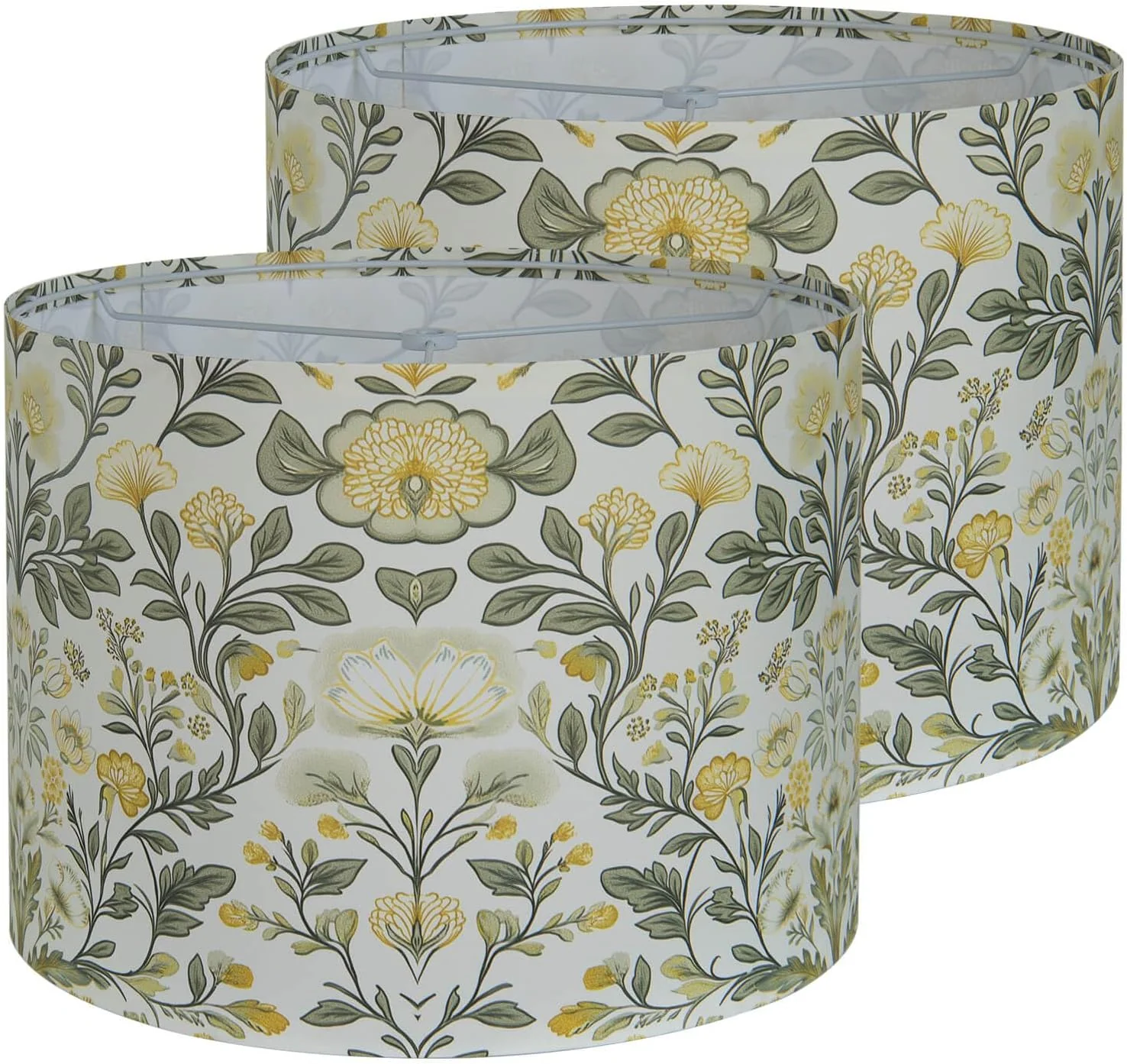 Shadevie Floral Drum Lamp Shade – for Bedroom & Living Room