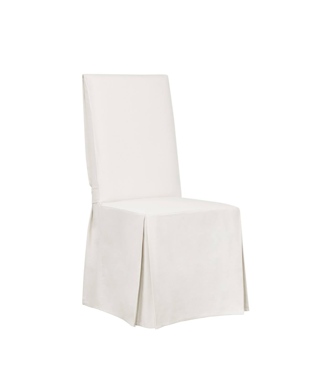 Sure Fit Essential Tailored Twill Dining Chair Slipcover White