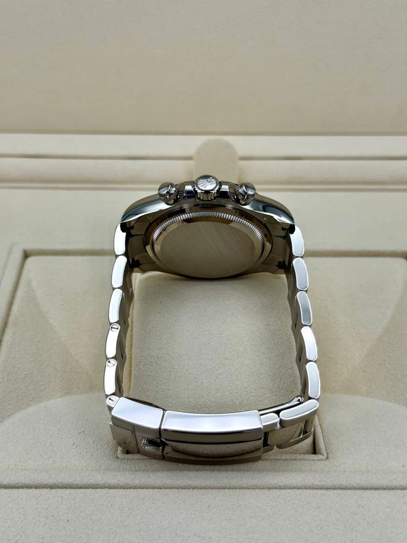 [Super Clone]Rolex Cosmograph Daytona 40mm White Gold Mother of Pearl Dial Diamond Bezel - 126579RBR