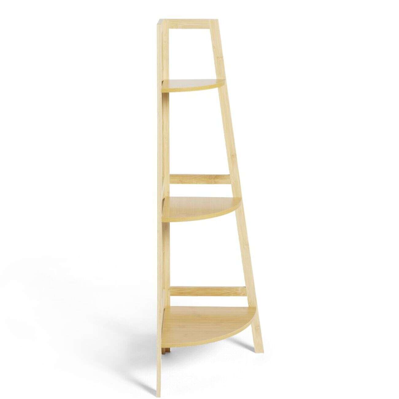 Etagère d'angle bambou 3 niveaux 32xH103x32cm