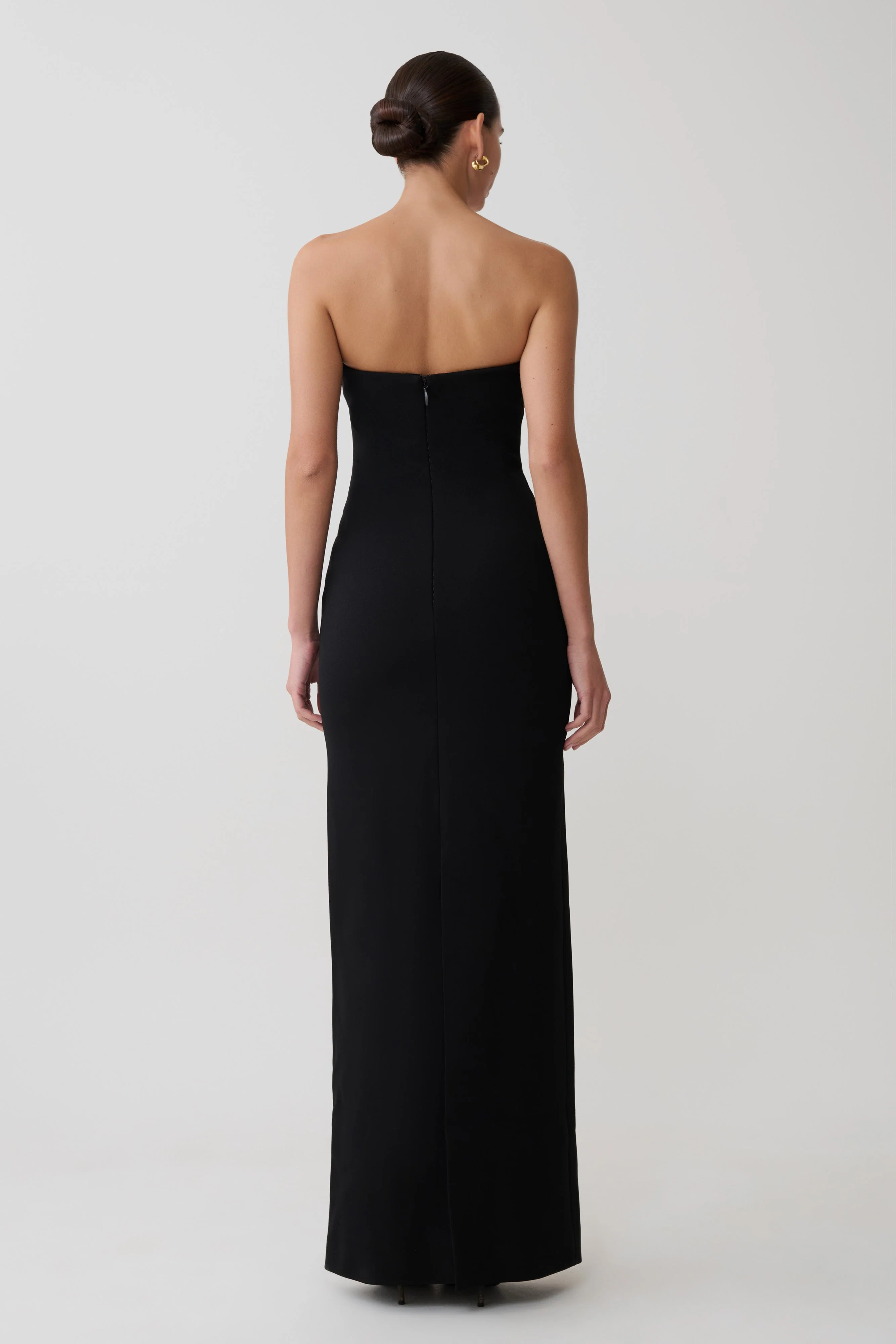 Lianne Strapless Maxi Dress - Black