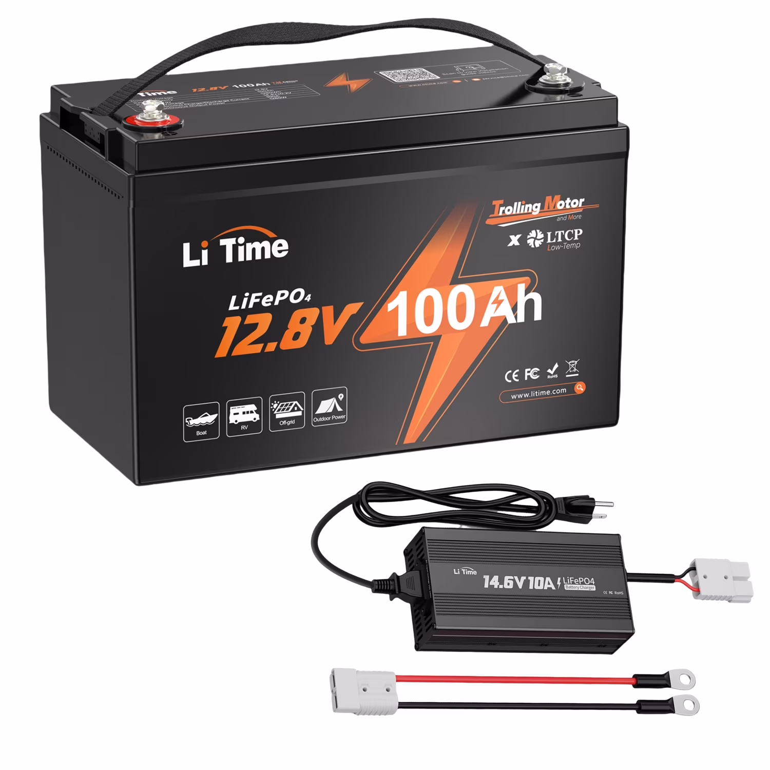 12V 100Ah TM LiFePO4 Lithium Battery Low Temp Protection Deep Cycle Trolling Motors Battery(12V100TM) - Image 5