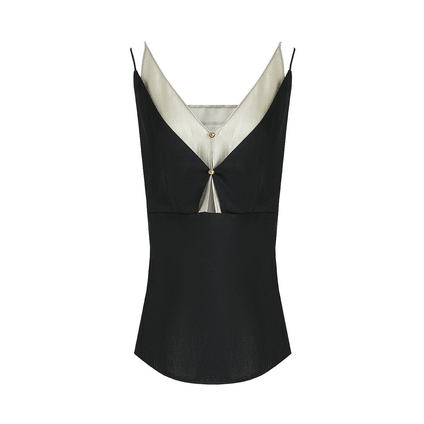 LONGÉ Women's Cotton Polyester Blend V-Neck Camisole - Black
