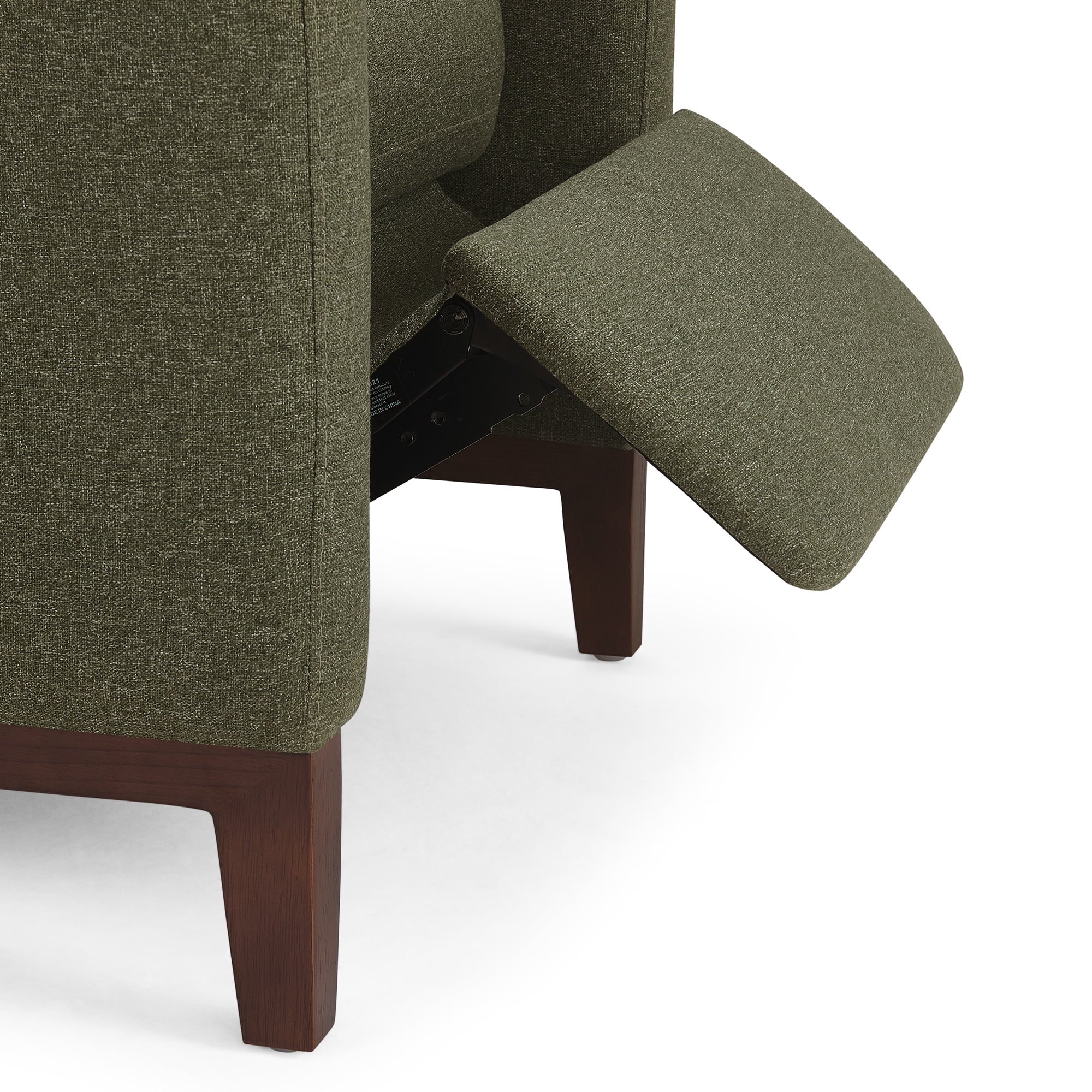 Better Homes & Gardens Reading Push Back Recliner, Olive