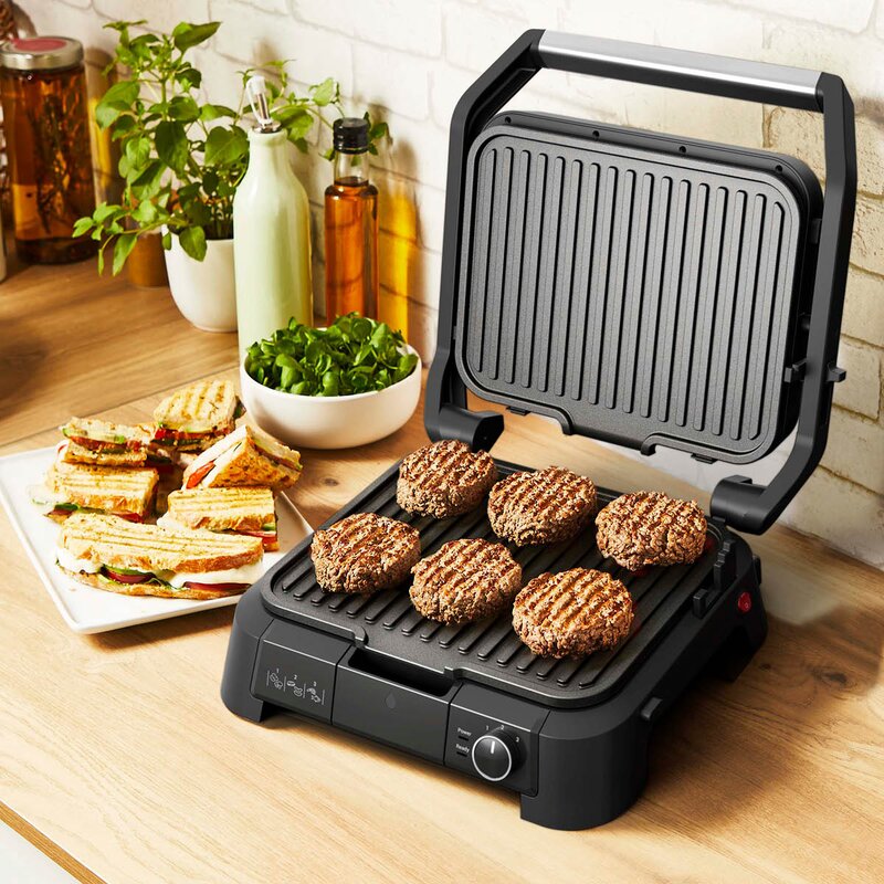 SuperGrill grill 3-i-1 2000 W rustfritt stål