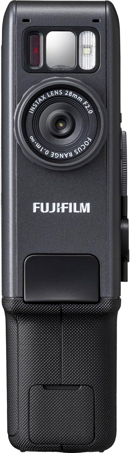 FUJIFILM instax mini Evo Cinema Hybrid Instant Camera Value Bundle with Viewfinder Grip + Album + Tripod + 32GB Card + USB Reader and 60-Photo Instax Mini Film