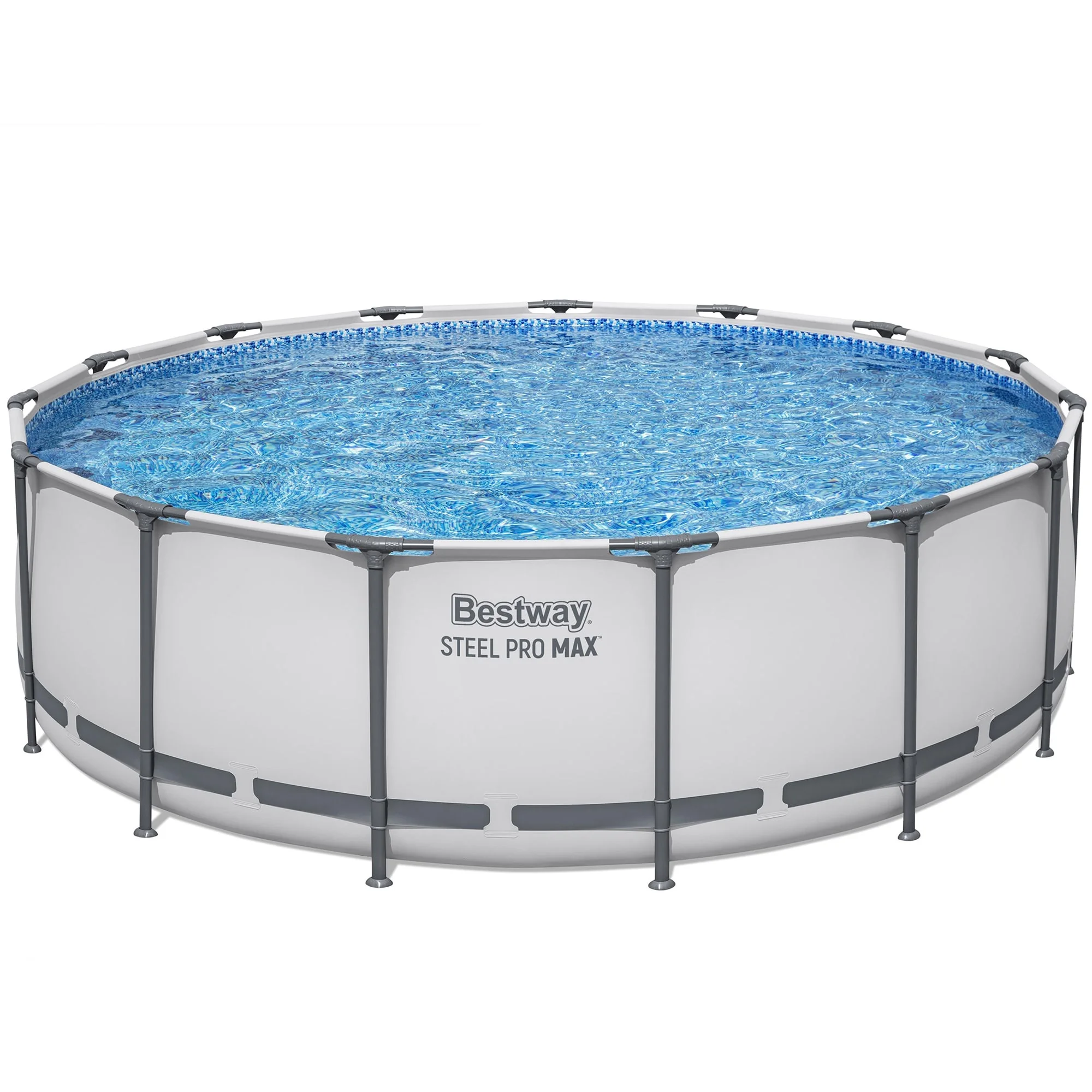 Steel Pro MAX 15' X 48" Above Ground Pool Set 4231 Gallon, Outdoor Family Pool, Corrosion Puncture Resistant, Includes Filter, Pump, Ladder Cover(48.03 in) - Image 10