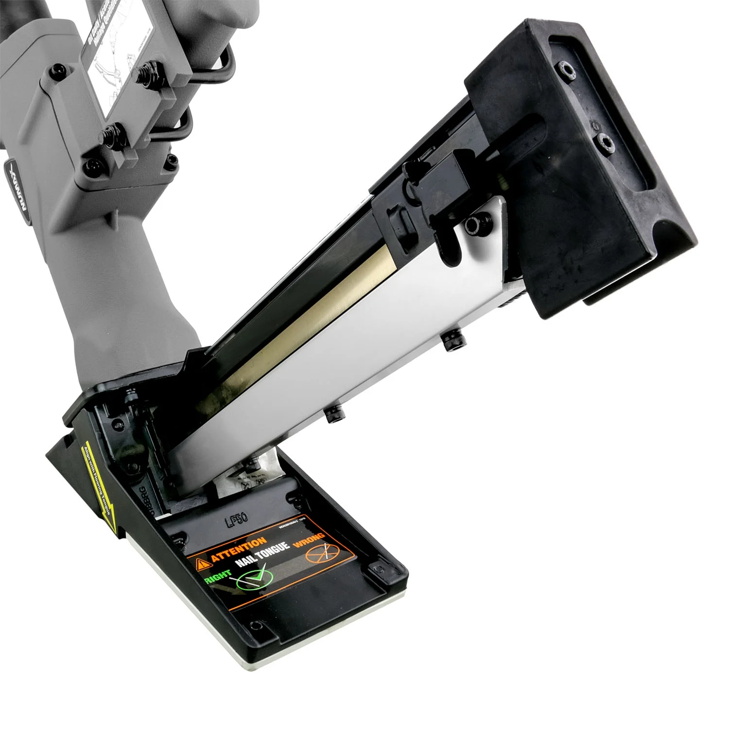 SFL618 Pneumatic 3-in-1 15.5-Gauge and 16-Gauge 2" Flooring Nailer / Stapler with Flooring Mallet and Interchangeable Base Plates - Image 6