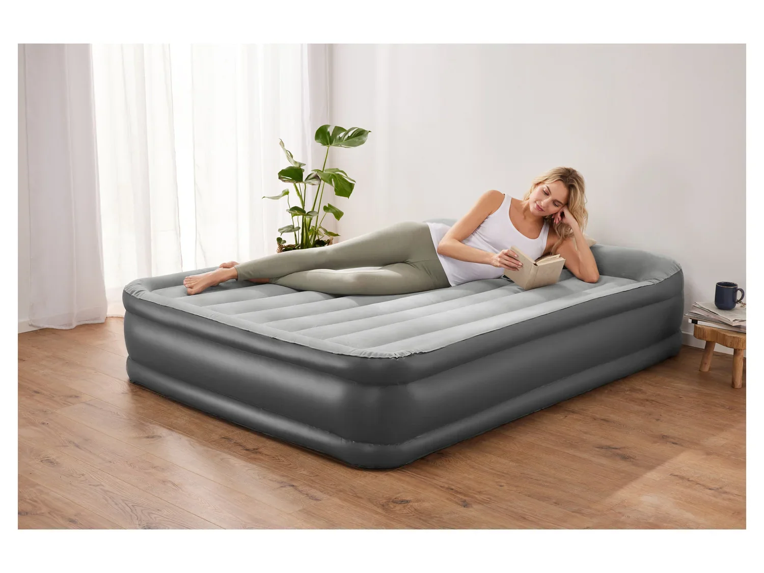 LIVARNO home Matelas gonflable, 203 x 152 cm