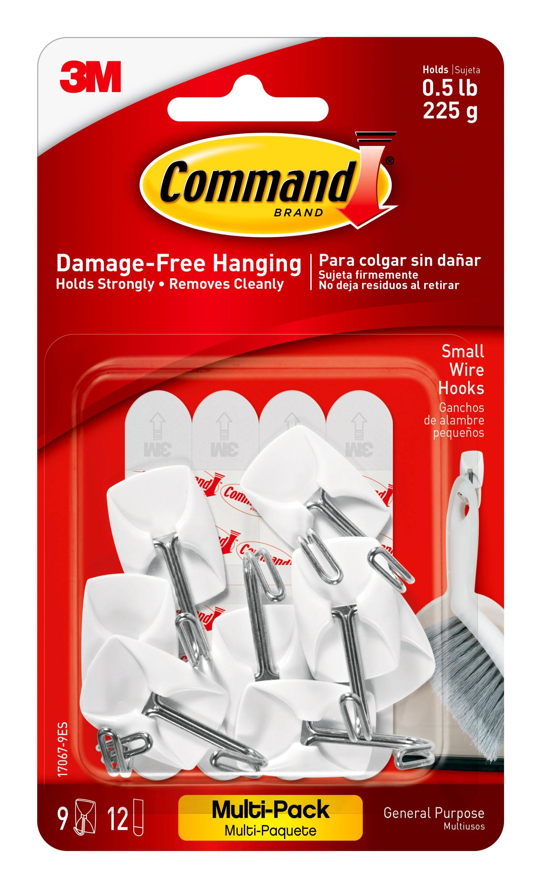 Command Wire Hooks, General Purpose, Small, Multi-Pack